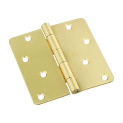 National Hardware N830-228 Door Hinge, Cold Rolled Steel, Satin Brass, Non-Rising, Removable Pin, Full-Mortise Mounting 