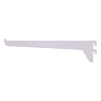 ProSource 25227PHL-PS Single and Utility Shelf Bracket, 75 lb/Pair, 10 in L, 2-1/2 in H, Steel, White 30 Pack 