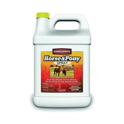 Gordons 9671072 Horse and Pony Insect Spray, Liquid, Amber, Perfumed, 1 gal 