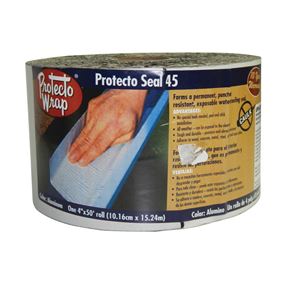 Protecto Wrap Protecto Seal 45 805204SW Waterproofing Membrane, 50 ft L, 4 in W, Polyethylene, Self Adhesive