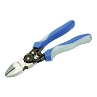 Crescent Pro Series PS5429C Cutting Plier, 8 in OAL, 11 AWG Cutting Capacity, Blue/Gray Handle, Ergonomic Handle 