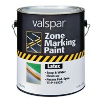 Valspar 024.0000135.007 Field and Zone Marking Paint, Flat, White, 1 gal, Pail, Pack of 4 