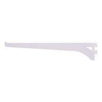 ProSource 25219PHL-PS Heavy-Duty and Single Track Shelf Bracket, 90 lb/Pair, 12 in L, 2-3/8 in H, Steel, White 30 Pack 
