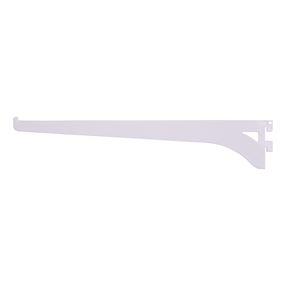 ProSource 25219PHL-PS Heavy-Duty and Single Track Shelf Bracket, 90 lb/Pair, 12 in L, 2-3/8 in H, Steel, White, Pack of 30