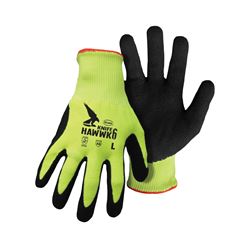 BOSS 7007NX Gloves, XL, Nitrile Coating, Glass Fiber/HPPE/Polyester/Spandex Glove, Black/Green 