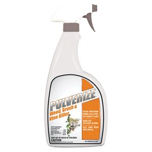Pulverize PWBV-U-032 Brush and Vine Killer, Liquid, Clear, 32 oz Bottle