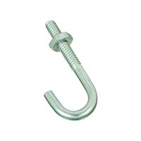 National Hardware 2195BC Series N232-868 J-Bolt, 3/16 in Thread, 0.96 in L Thread, 1-7/8 in L, 40 lb Working Load, Steel 10 Pack 