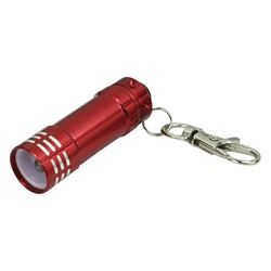 Vulcan 81-863 Key Chain, Snap Key Ring Ring, 1-3/4 in L Ring, Aluminum Case, Red, Pack of 30 