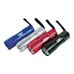 PowerZone LFL215-9T Flashlight, AAA Battery, AAA Battery, LED Lamp, 59, 12 m Beam Distance, 12 hr Run Time, Pack of 12 