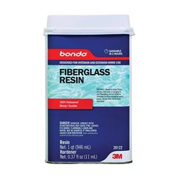 3M 20122 Fiberglass Resin, Clear, 1 qt Can 