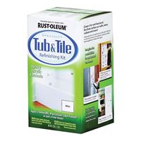 Rust-Oleum 7860519 Tub and Tile Refreshing Kit, Liquid, Solvent-Like, White, 1 qt, Box 