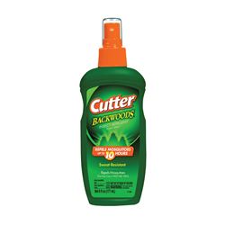 Cutter Backwoods HG-96284 Insect Repellent, 6 fl-oz Bottle, Liquid, Pale Yellow, Alcohol, Deet 