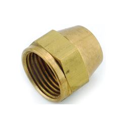 Anderson Metals 754014-08 Short Nut, 1/2 in, Flare, Brass 5 Pack 