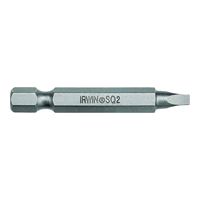 IRWIN 3522311C Power Bit, #2 Drive, Square Recess Drive, 1/4 in Shank, Hex Shank, 6 in L, High-Grade S2 Tool Steel 