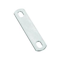 National Hardware 2191BC Series N222-331 U-Bolt Plate, 4.88 in L, 1.02 in W, 0.44 in Bolt Hole, Steel, Zinc 10 Pack 