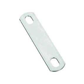 National Hardware 2191BC Series N222-331 U-Bolt Plate, 4.88 in L, 1.02 in W, 0.44 in Bolt Hole, Steel, Zinc, Pack of 10