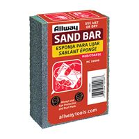 Allway Tools MC Sand Bar, 4 in L, 2-1/2 in W, Coarse, Medium, Aluminum Oxide Abrasive, Pack of 10 