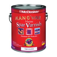 McCloskey Man O War 080.0007509.007 Marine Spar Varnish, Gloss, Clear, Liquid, 1 gal 2 Pack 
