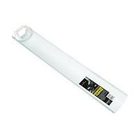 Amerimax 37030 Downspout Extension, 30 in L Extended, Vinyl, White, For: Vinyl or Metal 2 x 3 in Downspouts 