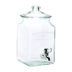 Oneida 93474 Beverage Dispenser, 1.5 gal Capacity, Glass Container, Clear 