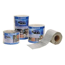 MFM 50043/50009 Roofing Membrane, 33-1/2 ft L, 9 in W, Aluminum/Polymer 4 Pack 