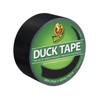 Duck 1265013 Duct Tape, 20 yd L, 1.88 in W, Vinyl Backing, Black 