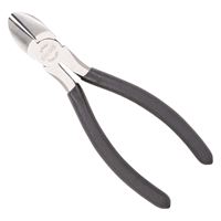 Vulcan JL-NP007 Diagonal Cutting Plier, 7 in OAL, 1 mm Cutting Capacity, 1 in Jaw Opening, Black Handle, Non-Slip Handle 