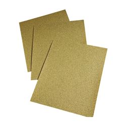 3M 02115 Sandpaper Sheet, 11 in L, 9 in W, Medium, 80 Grit, Aluminum Oxide Abrasive, Paper Backing 