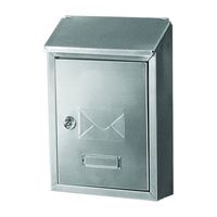Gibraltar Mailboxes Ashley AWM00SS0 Mailbox, 220 cu-in Capacity, Stainless Steel, Gray, 8.4 in W, 2.8 in D, 11.7 in H 