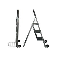 CONAIR TS32LHT Step Ladder/Hand Cart, 175 lb Hand Cart, 250 lb Stepladder, 11 x 9 in Rung 
