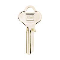 Hy-Ko 11010HR1 Key Blank, Brass, Nickel, For: Harloc Cabinet, House Locks and Padlocks, Pack of 10 