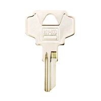 Hy-Ko 11010IN24 Key Blank, Brass, Nickel, For: ILCO Cabinet, House Locks and Padlocks, Pack of 10 