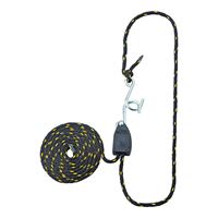 ProSource 10001-12-OI Rope Ratchet, Polypropylene/Steel, Black/Yellow 