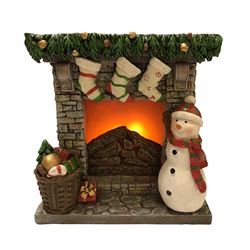 Hometown Holidays 36519 Led Resin Fireplace 6in 8 Pack 