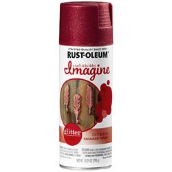Rust-Oleum Imagine 354068 Craft Spray Paint, Glitter, Rose Gold, 10.25 oz, Can 