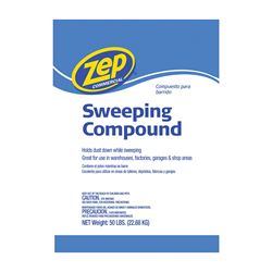 Zep MNSWEEP50 Sweeping Compound, 50 lb Bag, Solid, Odorless 