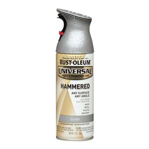 Universal 245219 Hammered Spray Paint, Hammered, Silver, 12 oz, Can
