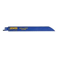 Irwin 372810B Reciprocating Saw Blade, 8 in L, 10 TPI, Cobalt/Steel Cutting Edge 