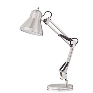 Boston Harbor WK-618E-3L Swing Arm Work Lamp, 120 V, 60 W, 1-Lamp, A19 or CFL Lamp, Brushed Nickel Finish