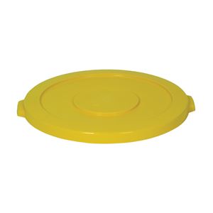 Continental Commercial Huskee 3201YW Receptacle Lid, 32 gal, Plastic, Yellow, For: Huskee 3200 Container