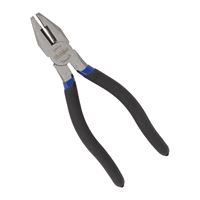 Vulcan PC918-11 Linesman Plier, 7 in OAL, 1.2 mm Cutting Capacity, 1-1/4 in Jaw Opening, Black/Blue Handle, 1 in W Jaw 