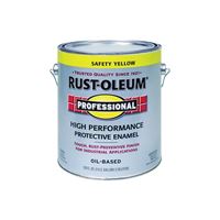 Rust-Oleum K7744402 Enamel Paint, Oil, Gloss, Safety Yellow, 1 gal, Can, 265 to 440 sq-ft/gal Coverage Area, Pack of 2 