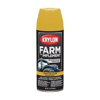 Krylon K01957000 Farm Equipment Spray, High-Gloss, School Bus Yellow, 12 oz, Can 