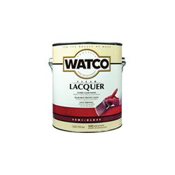 WATCO 63131 Lacquer, Semi-Gloss, Liquid, Clear, 1 gal, Can, Pack of 2 