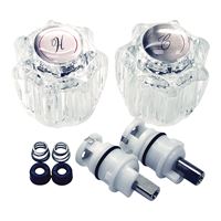 Danco 39675 Faucet Repair Trim Kit, Complete, Clear, For: Delta/Delux Double Handle Faucets 