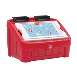 Step2 848900 Toy Box & Art Lid Red 