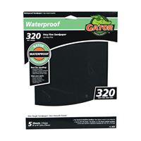 Gator 4473 Sanding Sheet, 9 in L, 11 in W, 320 Grit, Very Fine, Silicone Carbide Abrasive 