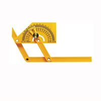 General 29 Angle Protractor with Locknut, 0 to 165 deg, Plastic 