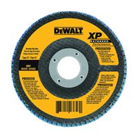 DeWALT DW8312 Flap Disc, 4-1/2 in Dia, 5/8-11 Arbor, Coated, 60 Grit, Medium, Zirconium Oxide Abrasive 