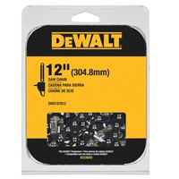 DeWALT DWO1DT612 Replacement Chain, Low Kick Back, Low Vibration Chain, 12 in L Bar 